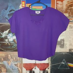 Vintage Mode California purple blouse